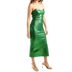 NEW CQBYCQ shimmer dress in green
